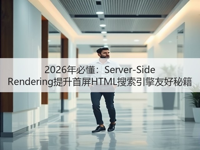 2026年必懂:Server-Side Rendering提升首屏HTML搜索引擎友好秘籍(图3) 2026年必懂:Server-Side Rendering提升首屏HTML搜索引擎友好秘籍(图3)