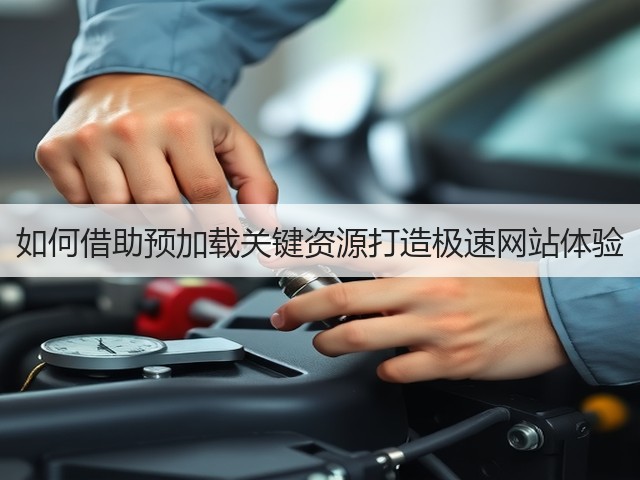 如何借助预加载关键资源打造极速网站体验(图1) 如何借助预加载关键资源打造极速网站体验(图1)