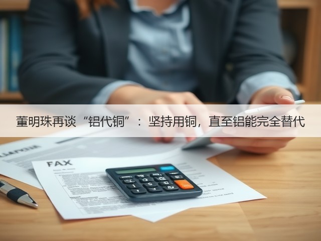 董明珠再谈“铝代铜”:坚持用铜,直至铝能完全替代(图3) 董明珠再谈“铝代铜”:坚持用铜,直至铝能完全替代(图3)