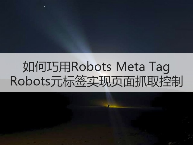 如何巧用Robots Meta Tag Robots元标签实现页面抓取控制(图2) 如何巧用Robots Meta Tag Robots元标签实现页面抓取控制(图2)