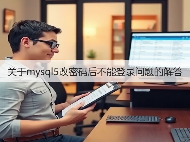 关于mysql5改密码后不能登录问题的解答(图2) 关于mysql5改密码后不能登录问题的解答(图2)