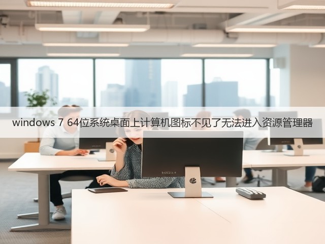 windows 7 64位系统桌面上计算机图标不见了无法进入资源管理器(图1) windows 7 64位系统桌面上计算机图标不见了无法进入资源管理器(图1)