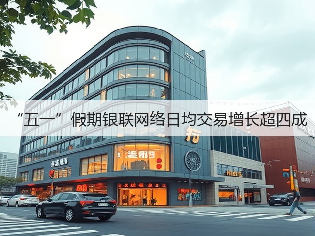 “五一”假期银联网络日均交易增长超四成(图1) “五一”假期银联网络日均交易增长超四成(图1)