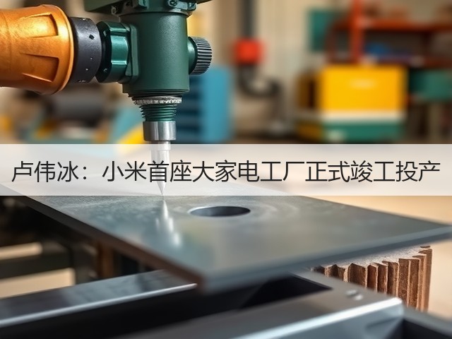 卢伟冰:小米首座大家电工厂正式竣工投产(图1) 卢伟冰:小米首座大家电工厂正式竣工投产(图1)