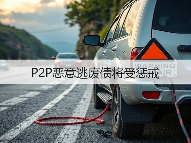 P2P恶意逃废债将受惩戒(图1) P2P恶意逃废债将受惩戒(图1)
