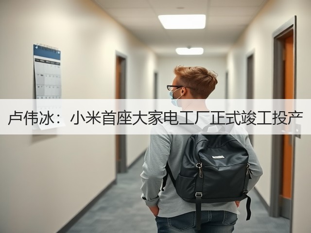 卢伟冰：小米首座大家电工厂正式竣工投产(图2)