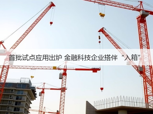 首批试点应用出炉 金融科技企业搭伴“入箱”(图2) 首批试点应用出炉 金融科技企业搭伴“入箱”(图2)