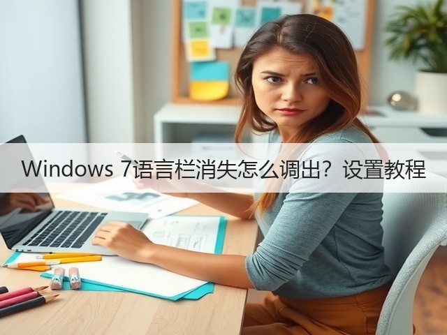 Windows 7语言栏消失怎么调出?设置教程(图1) Windows 7语言栏消失怎么调出?设置教程(图1)