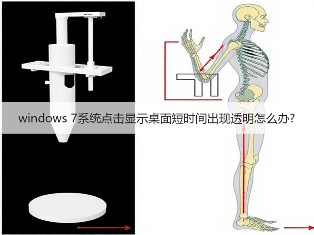 windows 7系统点击显示桌面短时间出现透明怎么办?(图1)